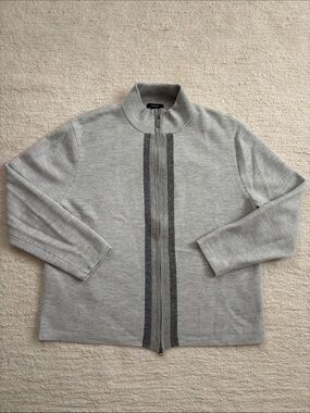 Alfani Light Gray Crewneck Sweater